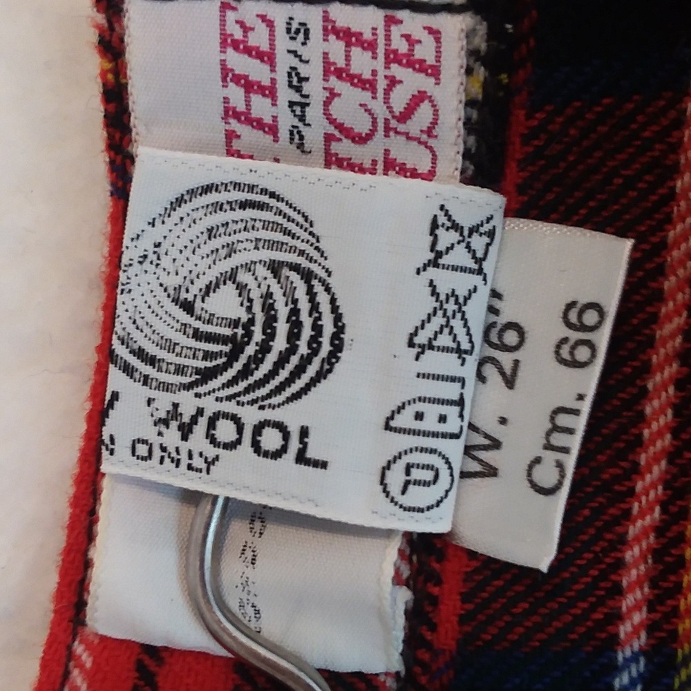Scotch House Plaid Wool Kilt Womens 26" Waist Skirt Pleated Tartan Outlander - Picture 5 of 14